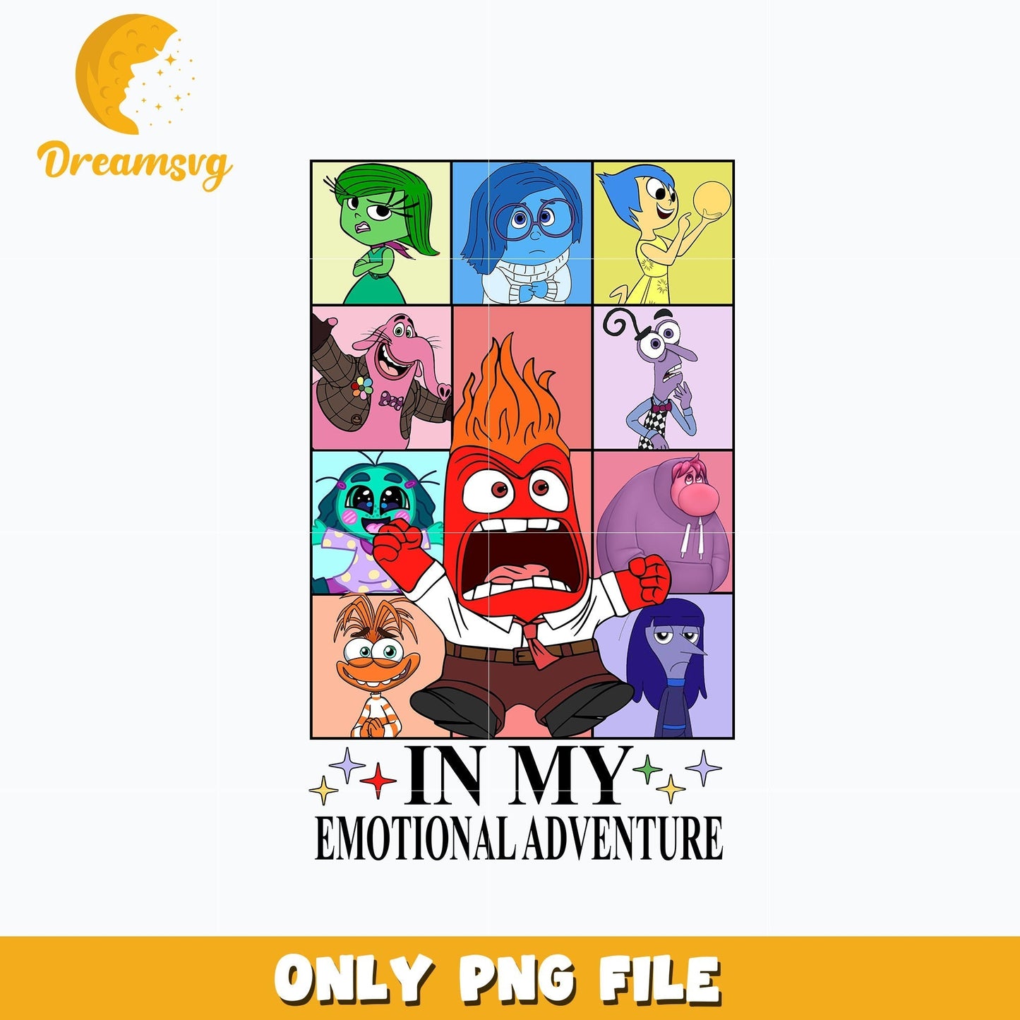 Inside Out In My Emotional Adventure png, disney png