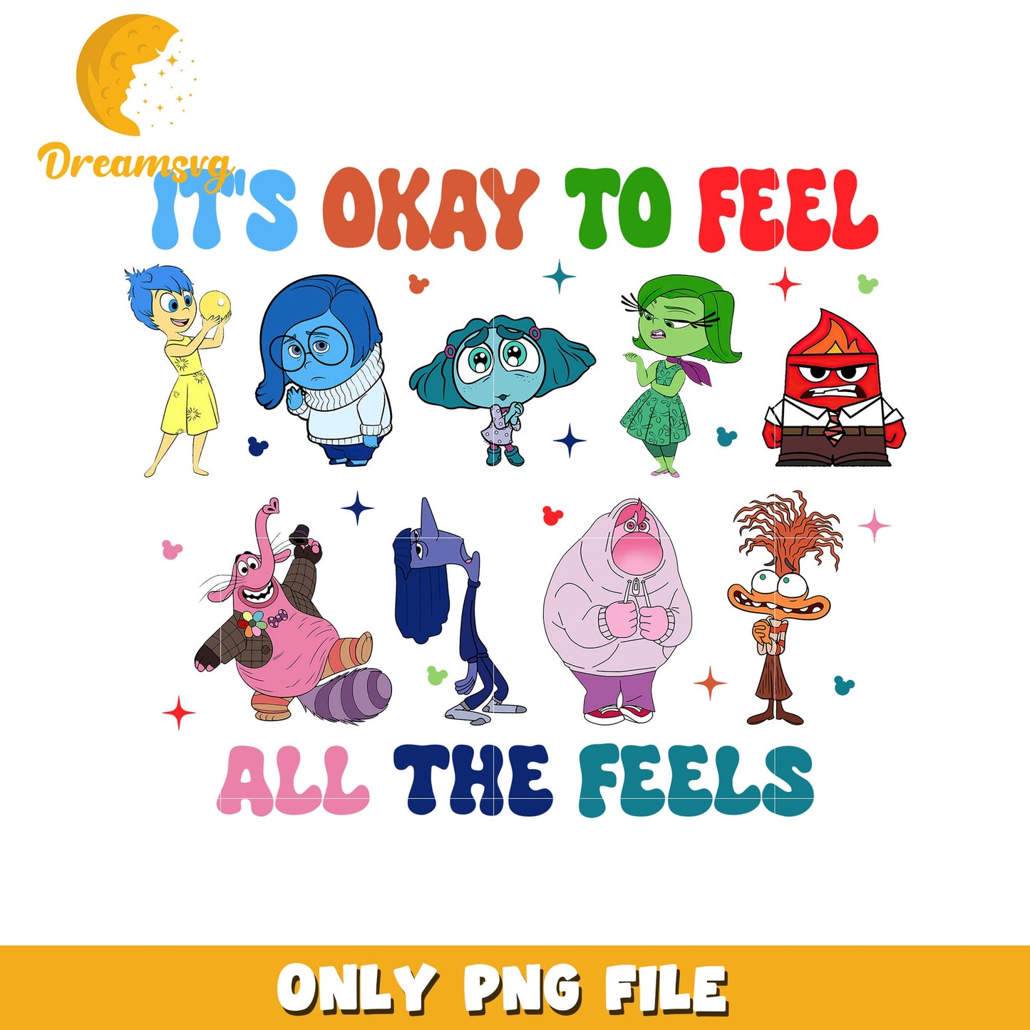 Inside Out PNG Characters File