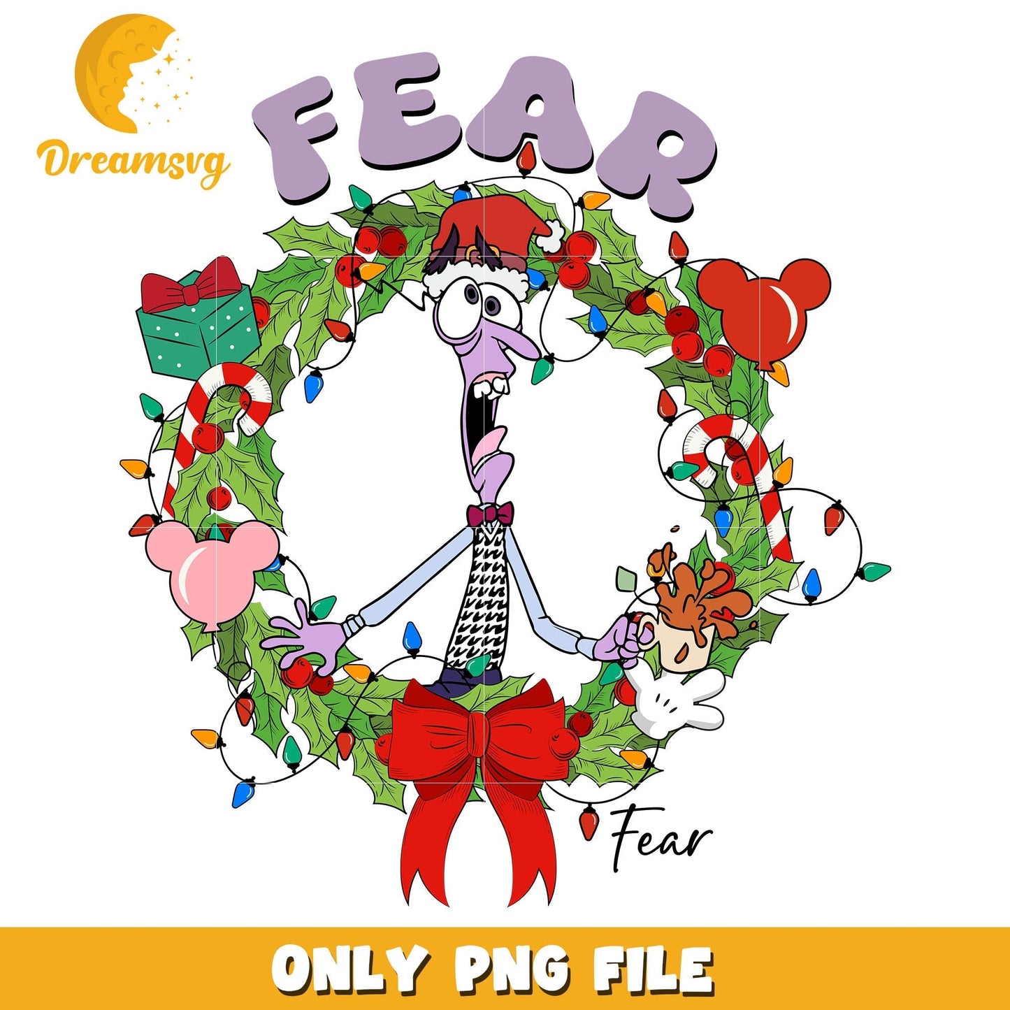 Inside out 2 fear png, fear inside out png, inside out fear png