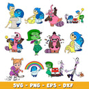 Disney Inside out 2 characters  bundle svg,  Inside out 2 svg, Disney cartoon svg, Digital download