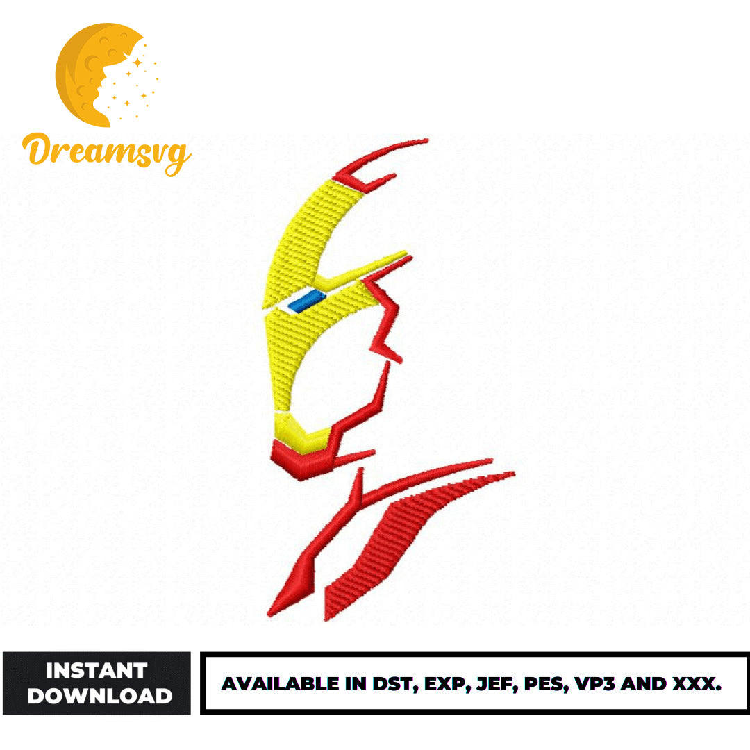 Iron Man movie embroidery design
