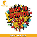 Iron man back to school png, avengers movies png, avnegers characters png