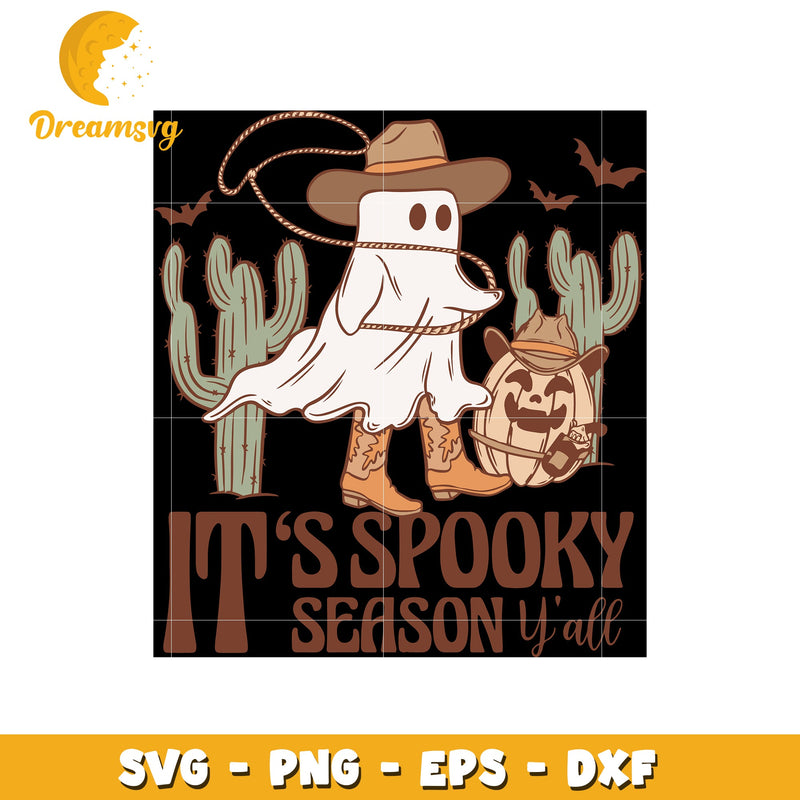 It's spooky season y'all svg, cowboy svg, halloween svg