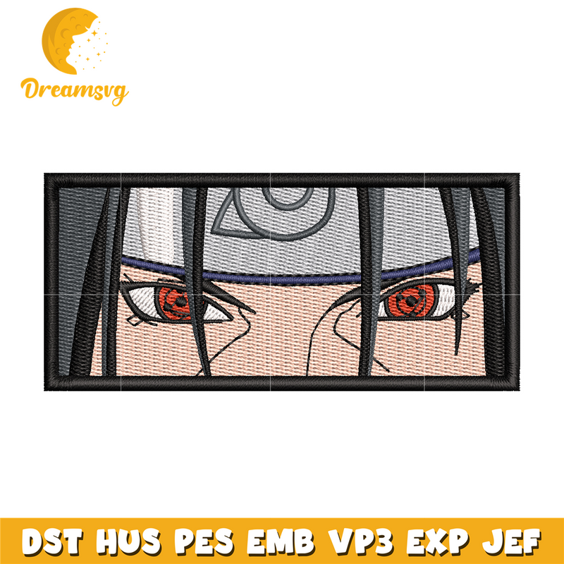 Itachi eyes Rectangle embroidery design