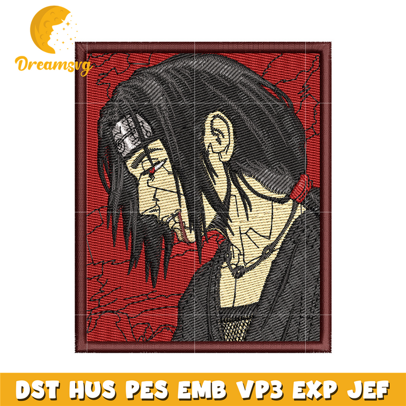 Itachi uchiha sad embroidery design