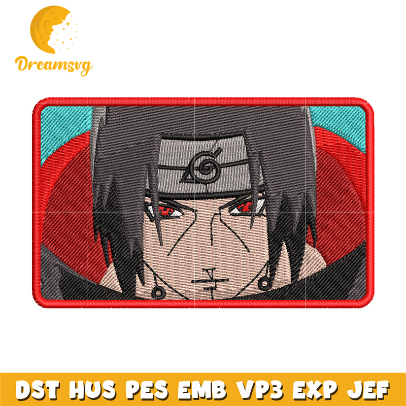 Itachi Uchiha embroidery design