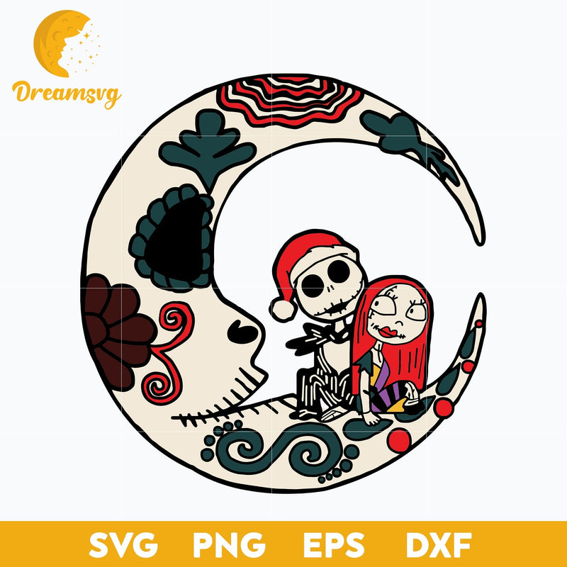 Jack And Sally Moon Witch  Wicca svg, Halloween svg, png, dxf, eps digital file.