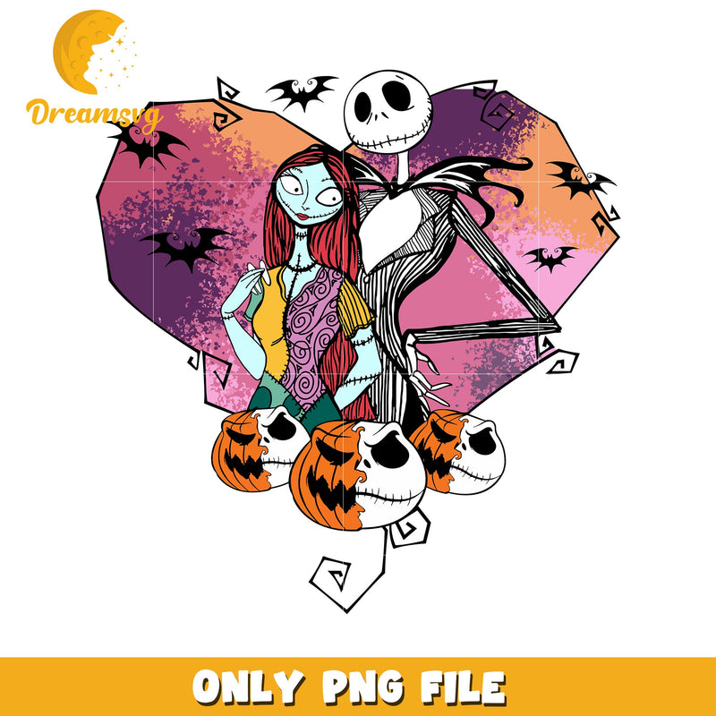 Jack Sally Halloween PNG Sublimation