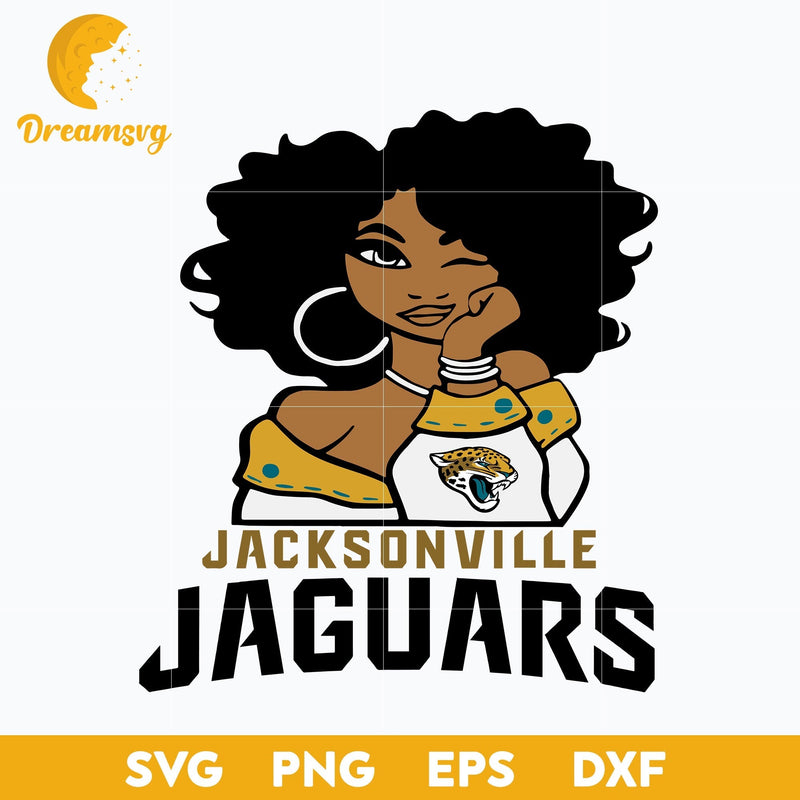 Jacksonville Faguars Girl Nfl Svg, Jacksonville Faguars Svg, Sport Svg, Nfl Svg, Png, Dxf, Eps Digital File.