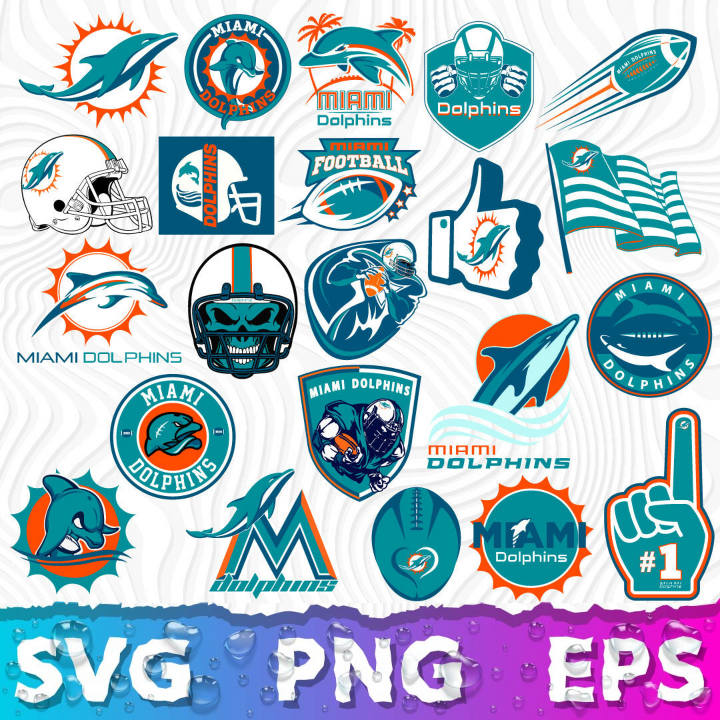 Miami Dolphins Logo SVG, Miami Dolphins PNG Logo Transparent, SVG Cut Files For Cricut / Silhouette
