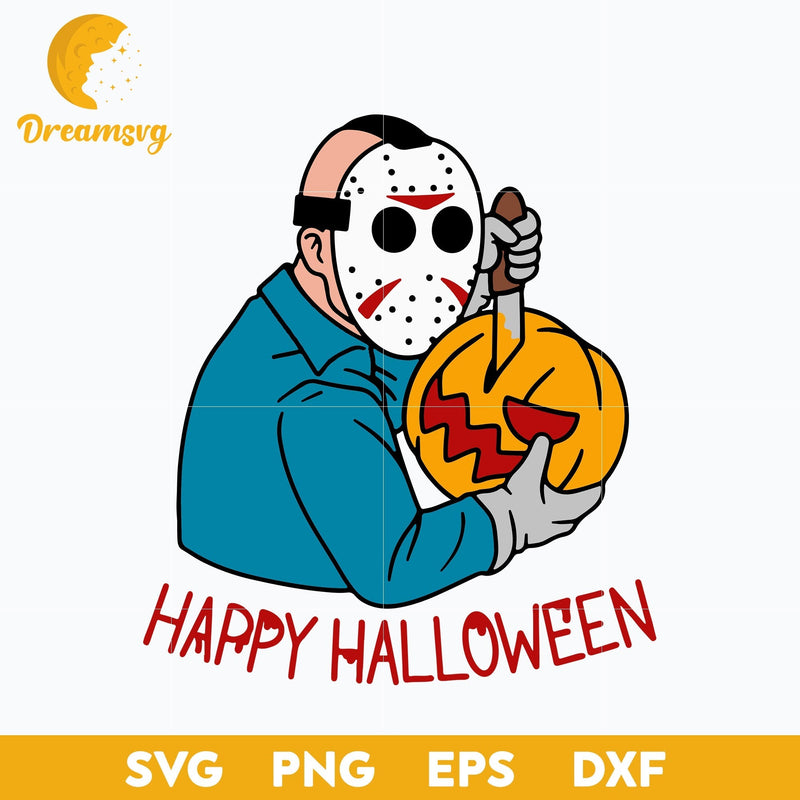 Jason Happy Halloween svg, Halloween svg, png, dxf, eps digital file.