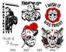 Jason SVG cut files bundle, Horror SVG cut file, Friday the 13th