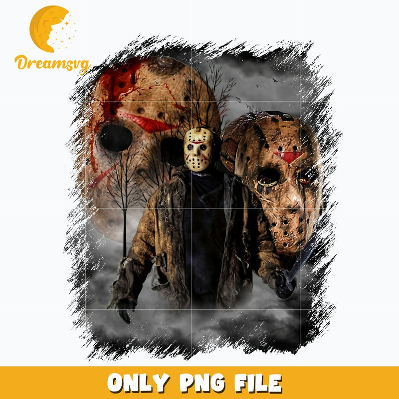 Jason Voorhees halloween png, Halloween png, Digital download.