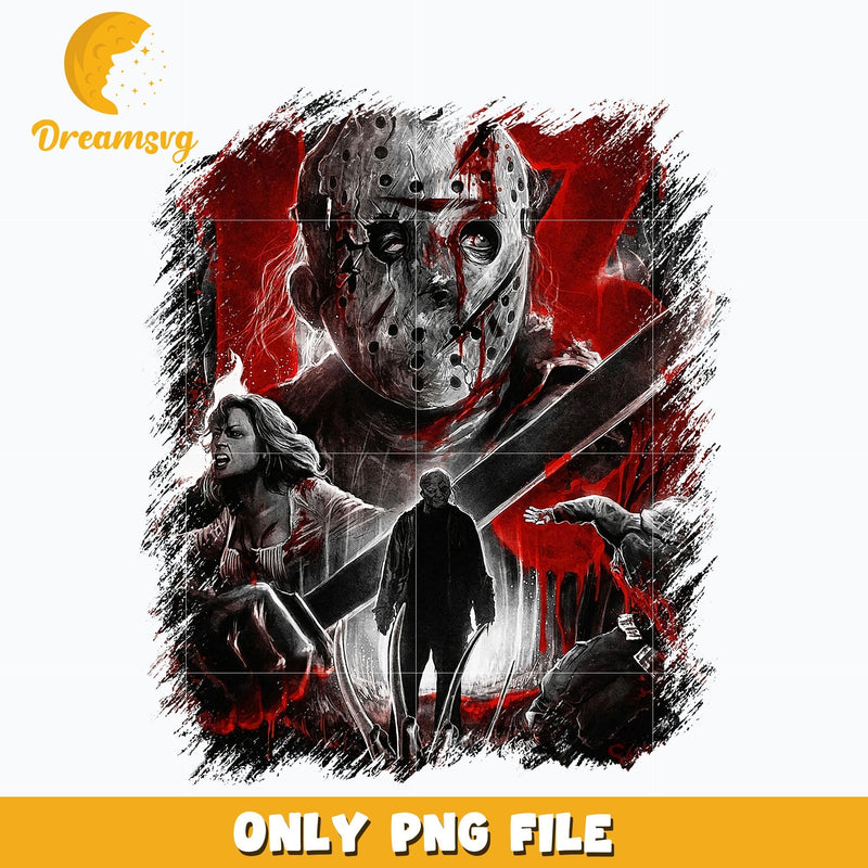 Jason Voorhees halloween png, Halloween png, Digital download.