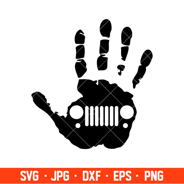 Jeep Hand Svg, Offroad Svg, Outdoors Svg, Outdoor Life Svg, Cricut, Silhouette Cut File