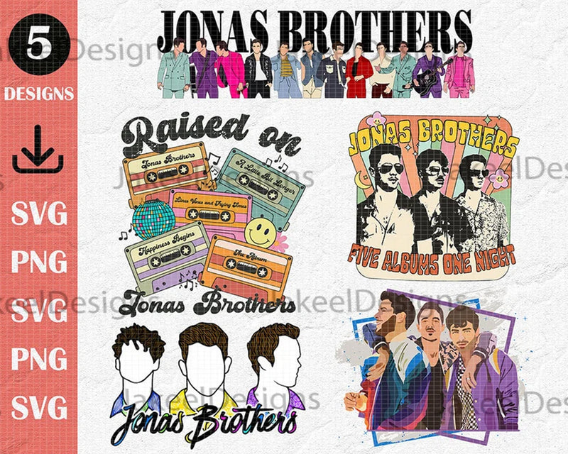 Jonas Brothers 2023 Png, Jonas Brothers Band, Raised On Jonas Brothers Png