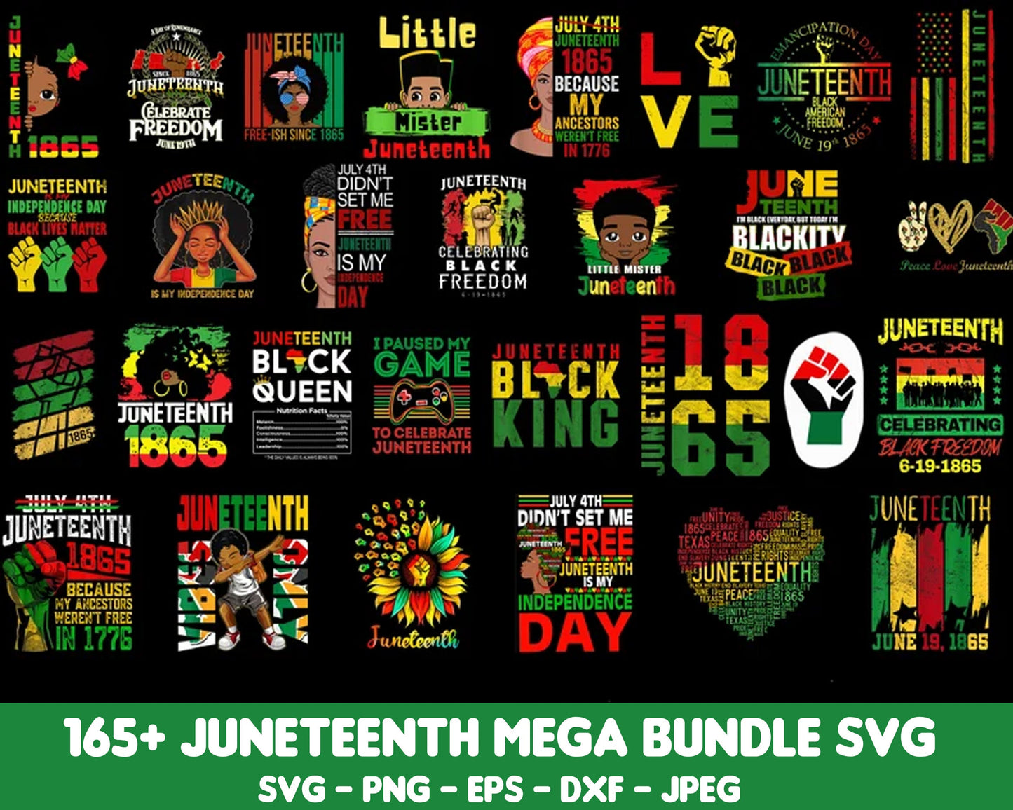 Juneteenth SVG PNG bundle, juneteenth sublimation png, Free-ish svg, juneteenth shirt svg, juneteenth is my independence day, juneteenth