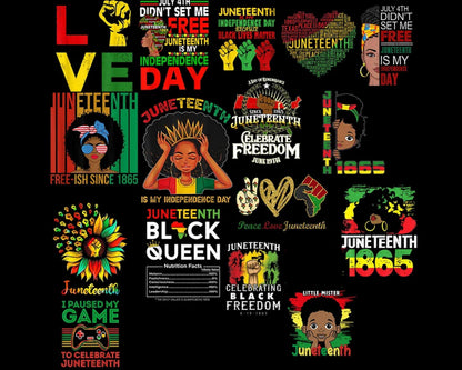 Juneteenth SVG PNG bundle, juneteenth sublimation png, Free-ish svg, juneteenth shirt svg, juneteenth is my independence day, juneteenth