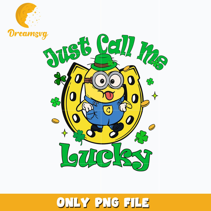 Minion just call me lucky patrick's day Png