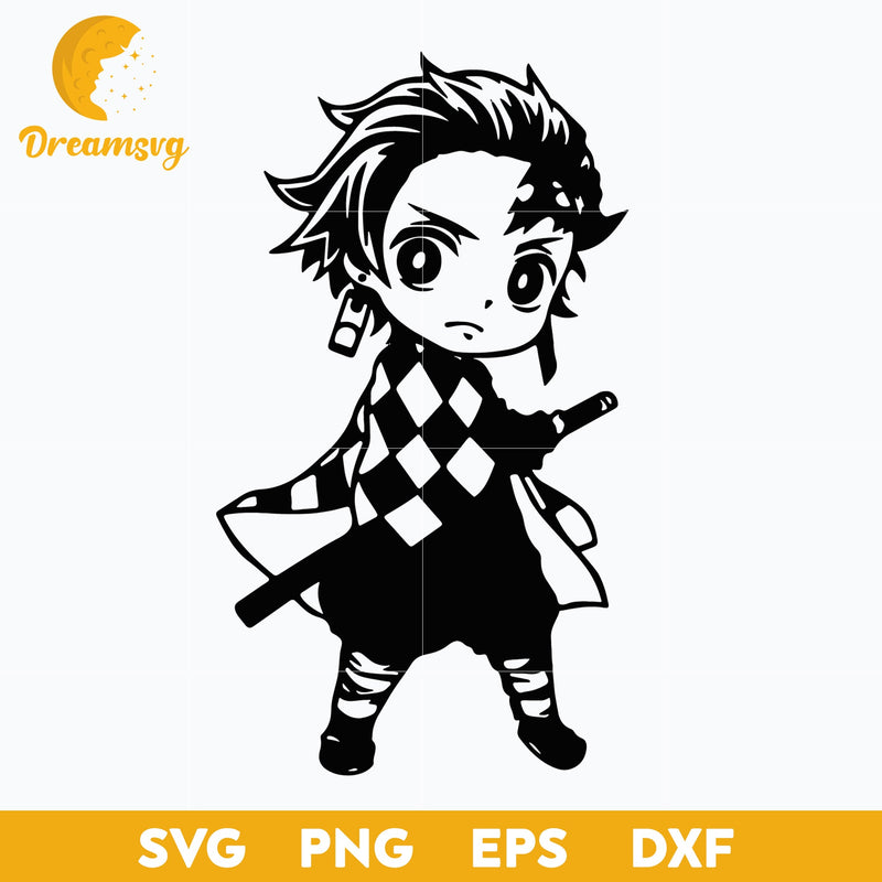 Kamado Tanjiro Sv, Kimetsu No Yaiba Svg, Japanese Svg, Anime Svg, png, eps, dxf digital download.