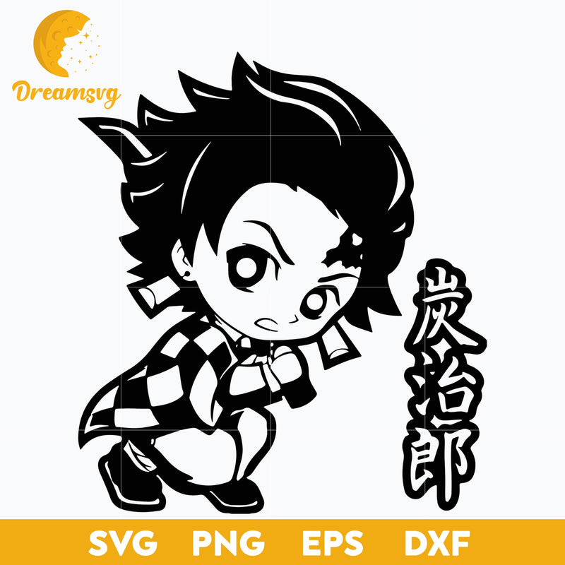 Kamado Tanjiro Svg, Manga Svg, Japanese Svg, Cartoon Svg, Anime Gift Svg, Anime Svg, png, eps, dxf digital download.