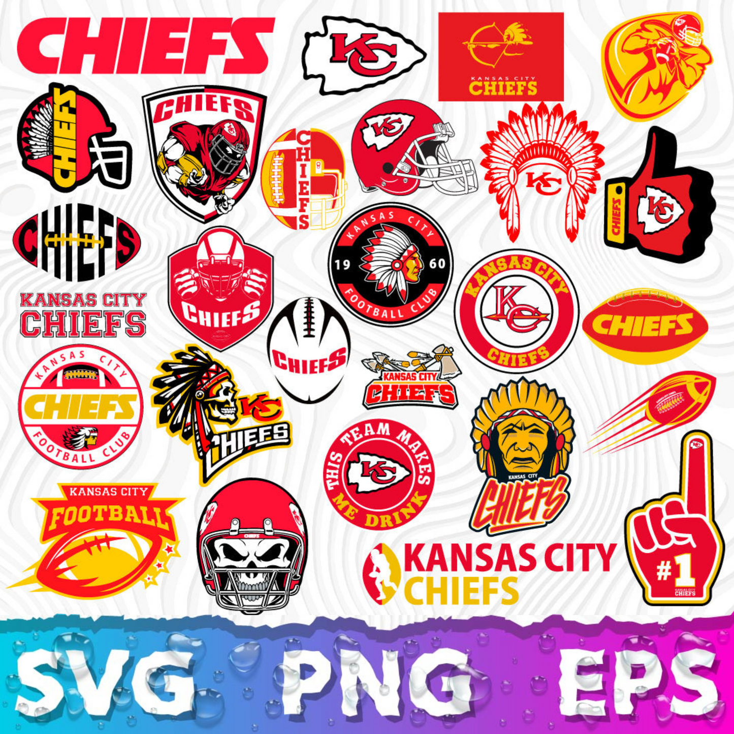 Kansas City Chiefs Logo SVG, KC Chiefs PNG Logo Transparent, SVG Cut Files For Cricut / Silhouette