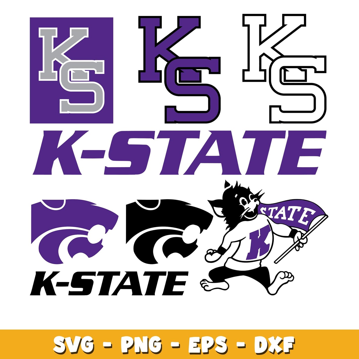 Kansas State Wildcats Bundle svg, Kansas State Wildcats logo svg, ncaa svg