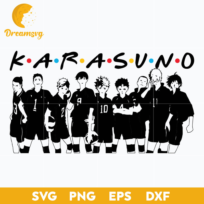 Karasuno Svg, Karasuno High Svg, Haikyuu Svg, Volleyball Team Svg, Volleyball Club Svg, Anime Svg, png, eps, dxf digital download.