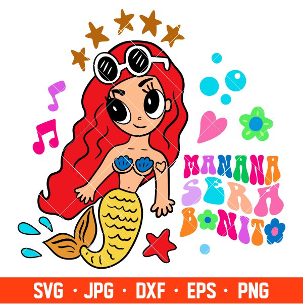 Karol G Sirena Svg, Manana Sera Bonito Svg, La Bichota Svg, Karol G Svg, Cricut, Silhouette Vector Cut File