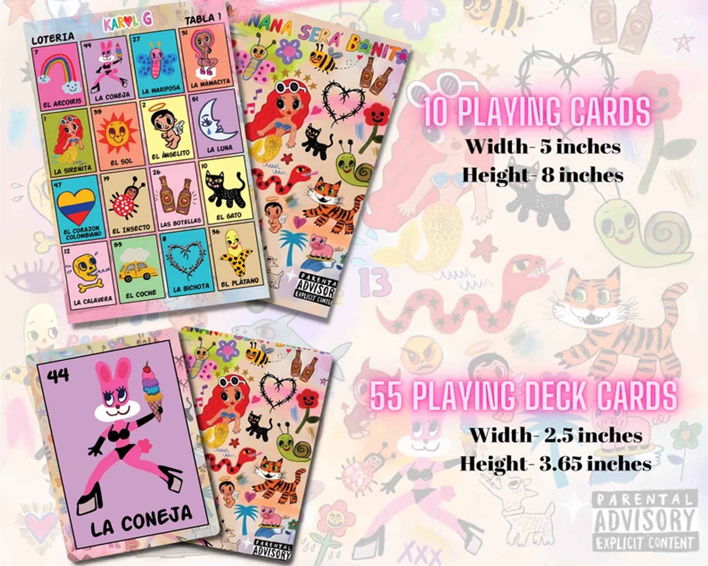 Premier Karol G Mañana Sera Bonito Loteria Full Game Set. Instant Download. PNG/PDF