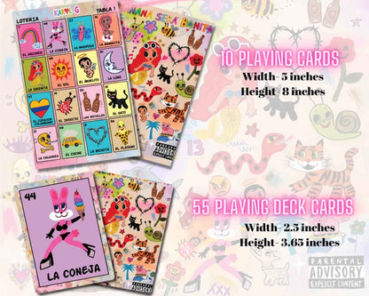 Premier Karol G Mañana Sera Bonito Loteria Full Game Set. Instant Download. PNG/PDF