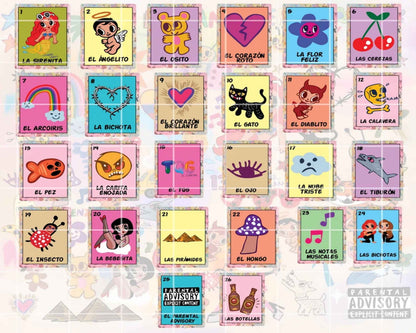 Premier Karol G Mañana Sera Bonito Loteria Full Game Set. Instant Download. PNG/PDF