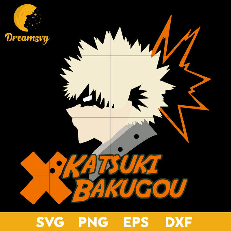 Katsuki Bakugou Svg, Kacchan Svg, My Hero Academia Svg, Anime Cartoon Svg, Anime Manga Svg, Anime Svg, png, eps, dxf digital download.