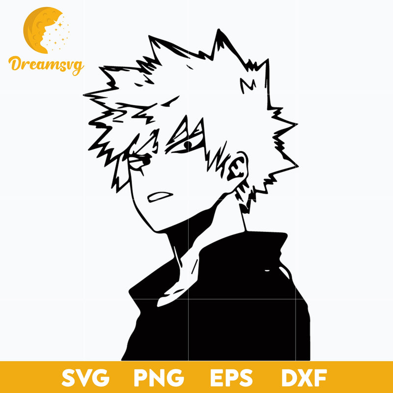 Katsuki Bakugou Svg, My Hero Academia Svg, Anime Hero Svg, Academia Svg, Anime Svg, png, eps, dxf digital download.