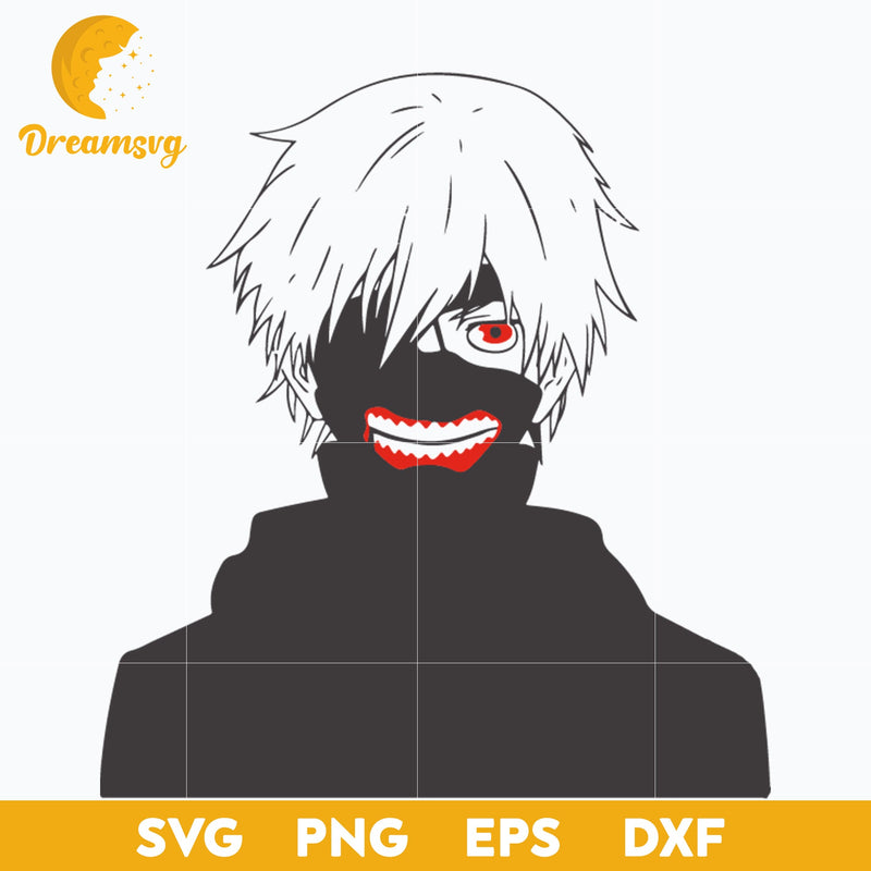 Ken Kaneki Svg, Tokyo Ghoul Svg, Kaneki Anime Svg, Tokyo Ghoul Kaneki Svg, Anime Manga Svg, Japanese Anime Svg, Anime Svg, png, eps, dxf digital download.