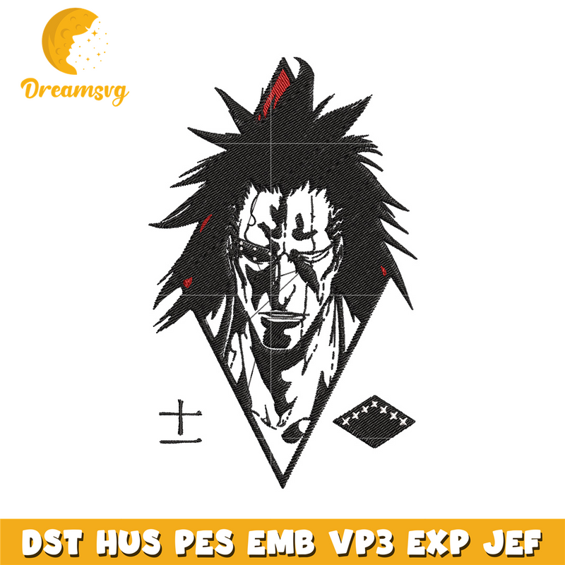 Kenpachi embroidery design