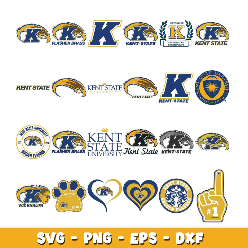 Kent State Bundle svg, Kent State logo svg, ncaa svg