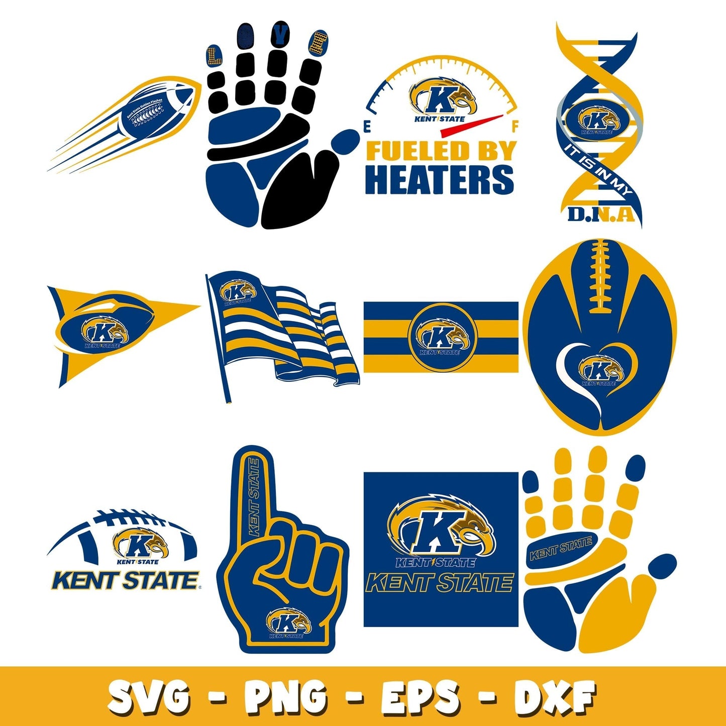 Kent State Football Bundle svg, Kent State logo svg, ncaa svg