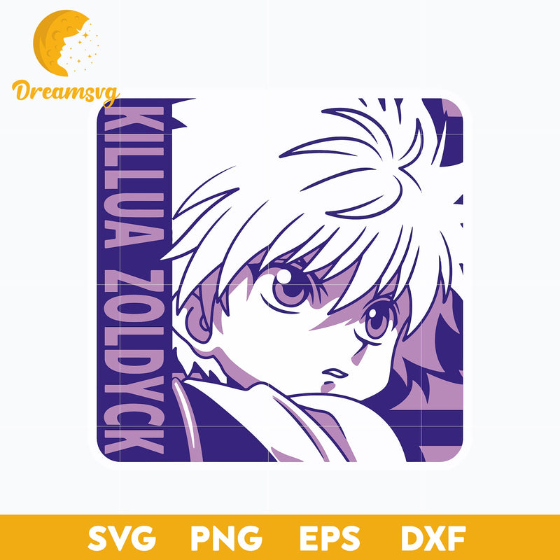 Killua Zoldyck Svg, Manga Svg, Japanese Cartoon Svg, Anime Svg, png, eps, dxf digital download.