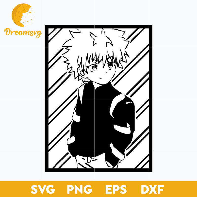 Killua Zoldyck Svg, Hunter Hunter Svg, Killua Anime Lover Svg, Anime S