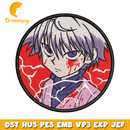 Killua Round Patch embroidery design