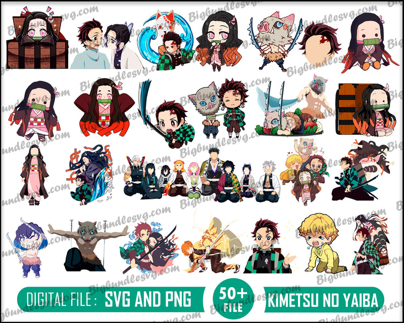 Kimetsu No Yaiba svg bundle - Digital download