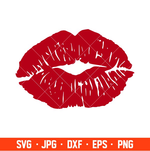 Kiss Lips Svg, Valentine’s Day Svg, Valentine Svg, Love Svg, Cricut, Silhouette Vector Cut File