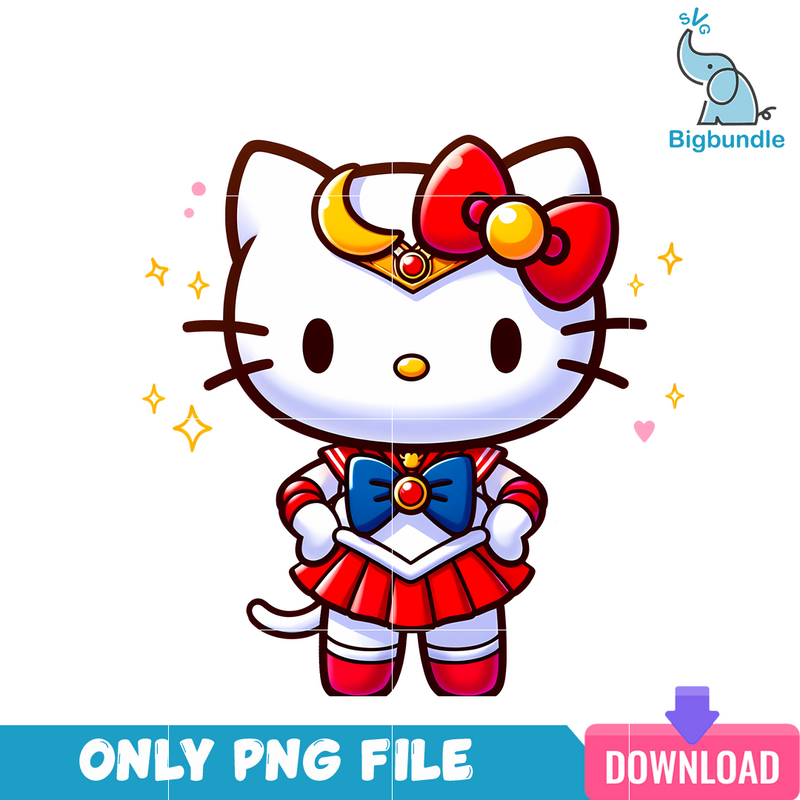 Sailor Moon Hello Kitty PNG