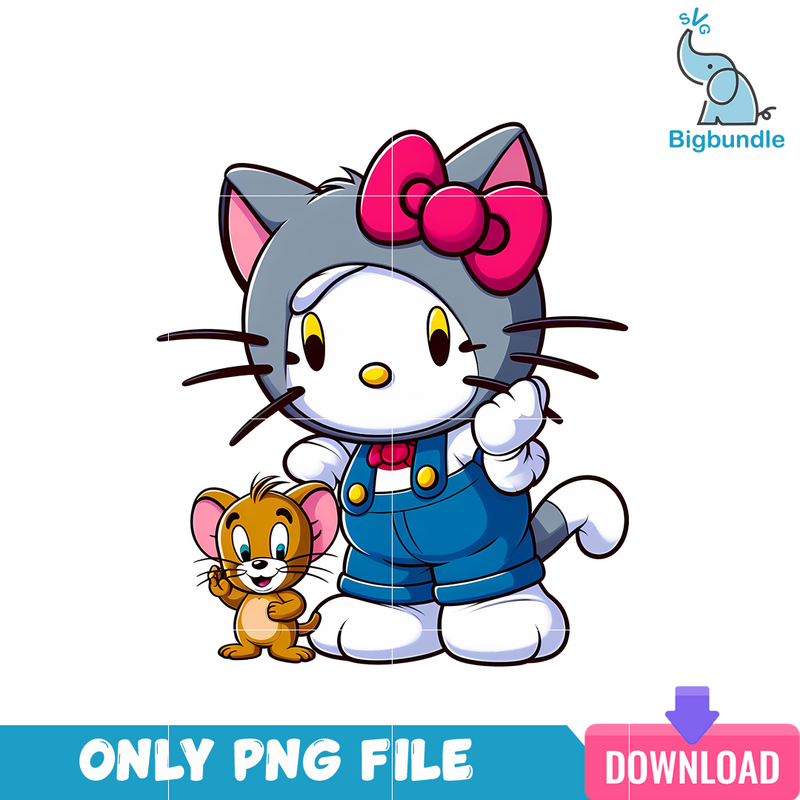 Tom And Jerry Hello Kitty PNG
