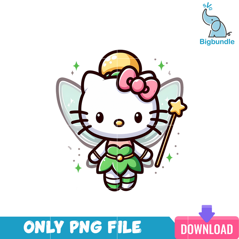 Tinker Bell Hello Kitty PNG