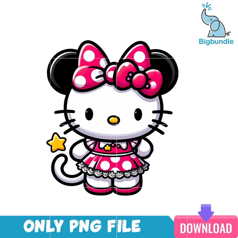 Minnie Mouse Hello Kitty PNG