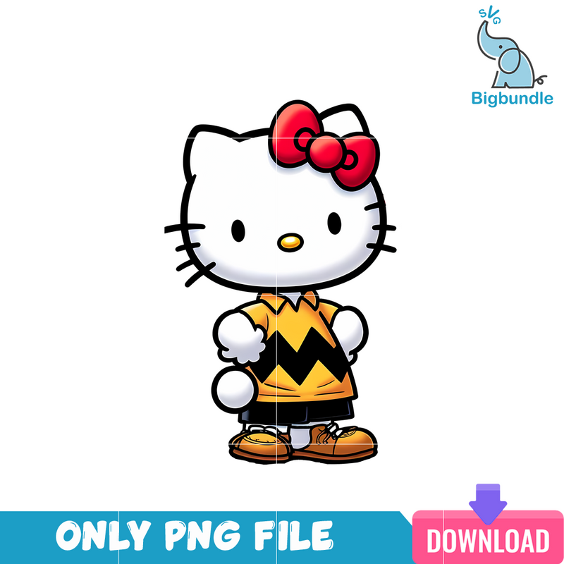 Charlie Brown Hello Kitty PNG