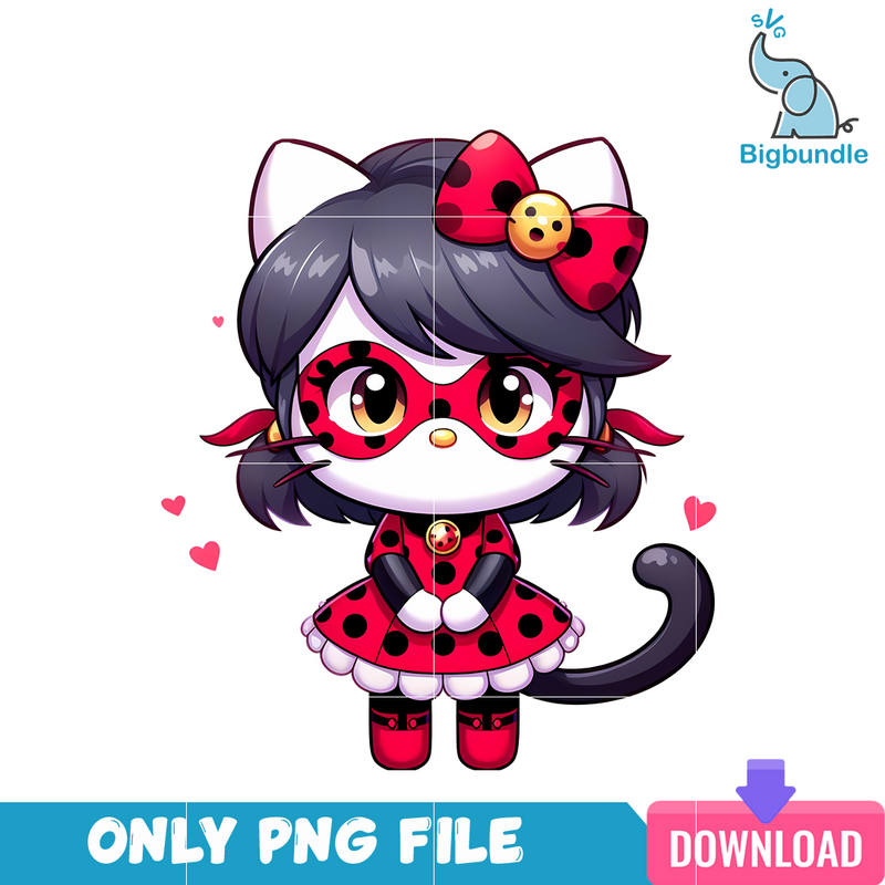 Lady Bugs Hello Kitty PNG