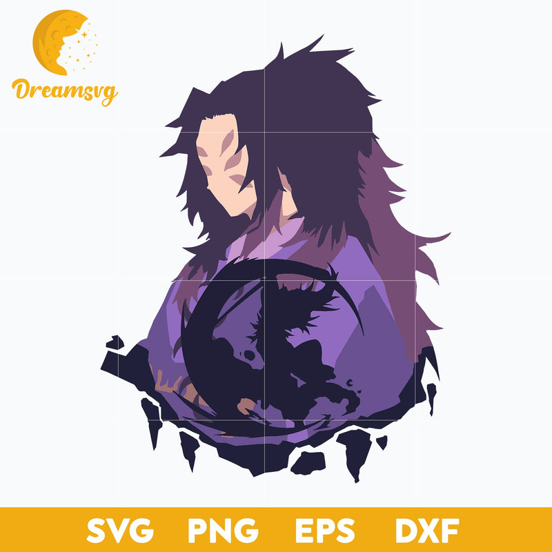 Kokushibo Demon Slayer Svg, Kokushibo Svg, Kimetsu No Yaiba Svg, Anime Svg, png, eps, dxf digital download.